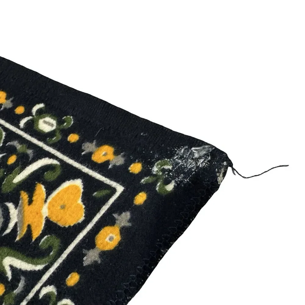 Vintage MCM ATC Tiger Family Wall Tapestry 100% Cotton 53x36.5